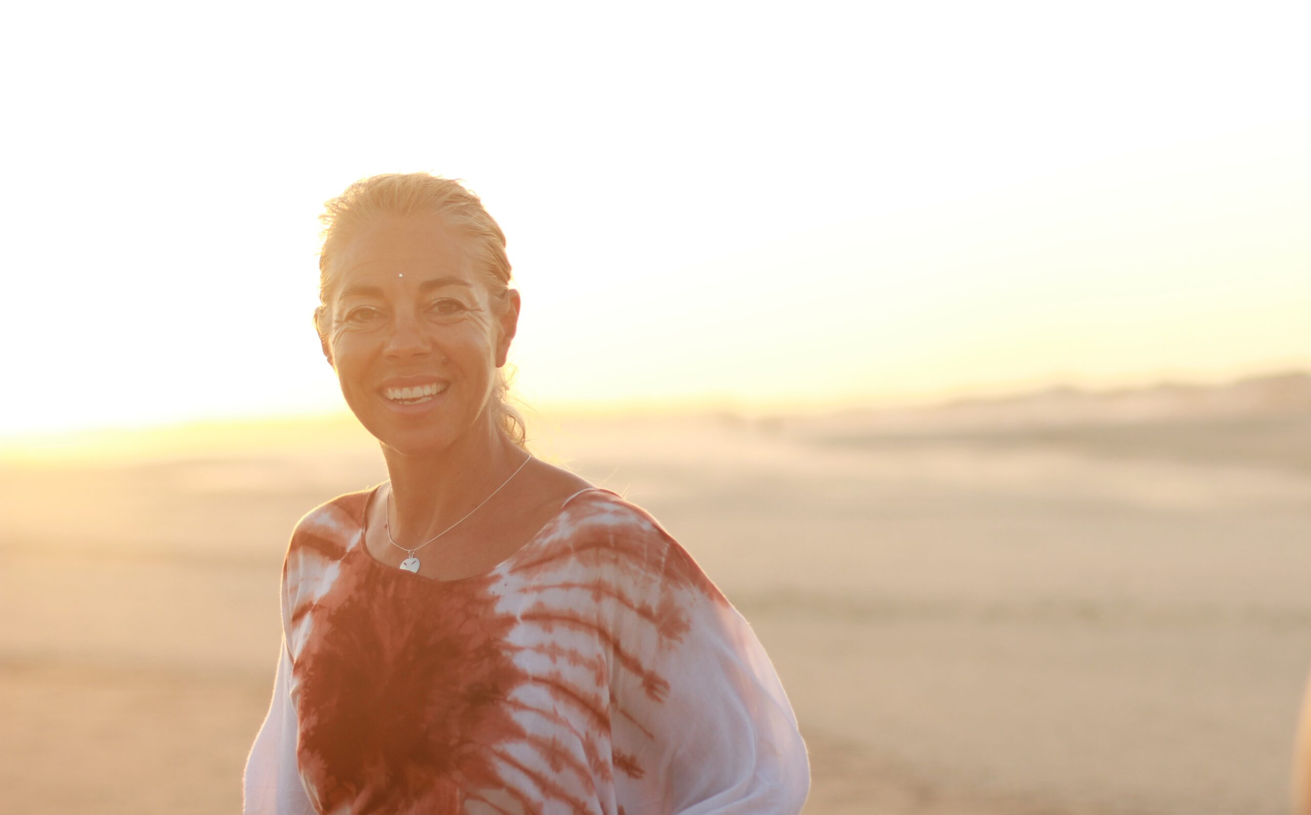 Leyla Meredith at sunset